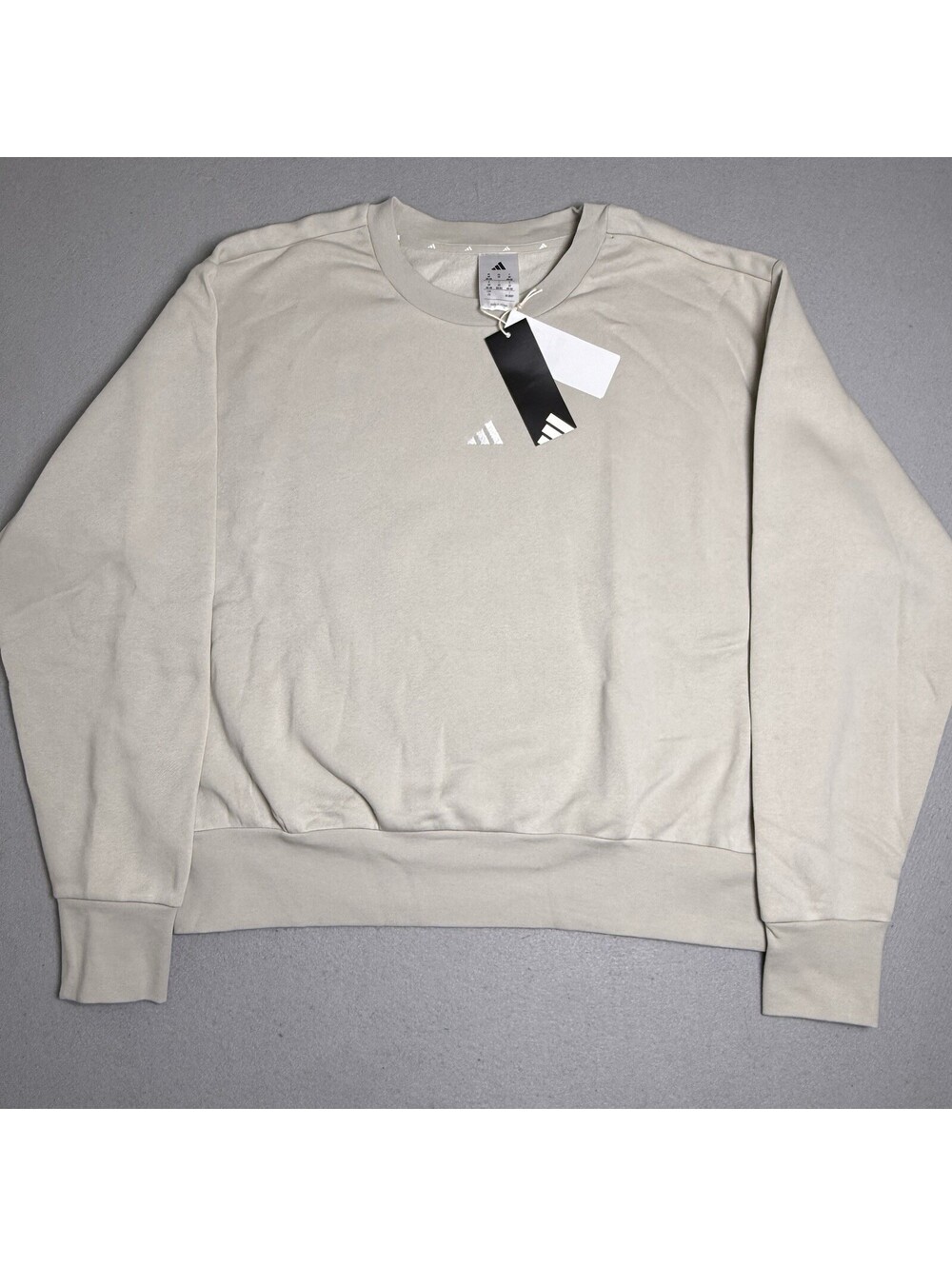 ADIDAS Multisport Womens Wonder Alumina/White Sweatshirt 2X NWT $45 retail